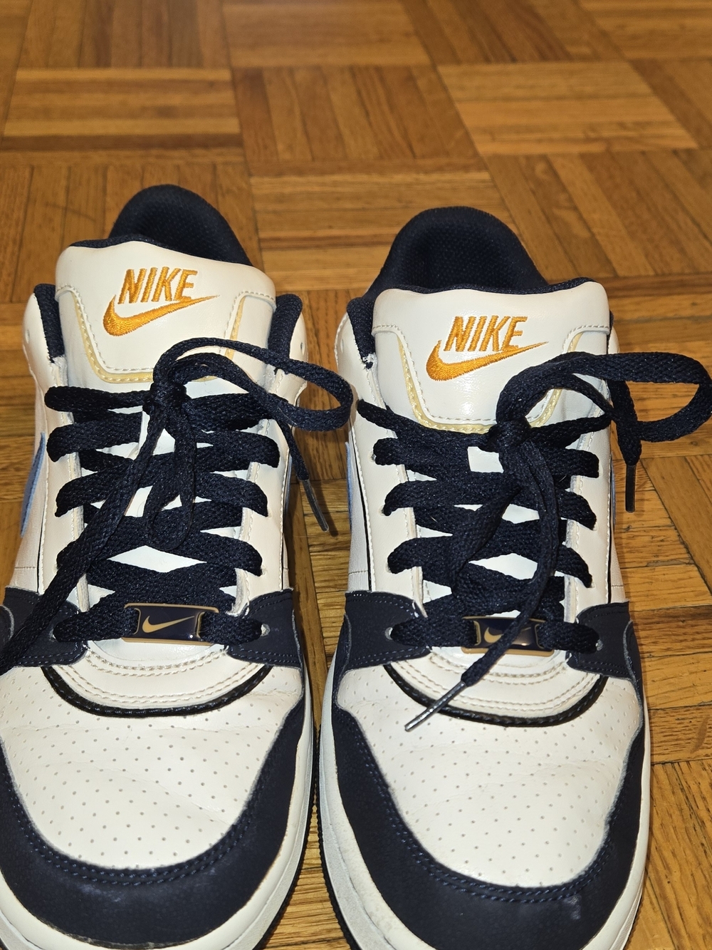Nike Full Force Low Men's Size 9 White Navy Gold